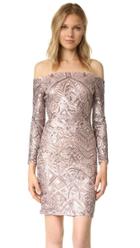 Bcbgmaxazria Embellished Off Shoulder Dress