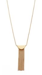 Madewell Half Circle Necklace With Fringe