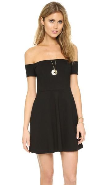 Free People Black Mambo Mini Dress - Black