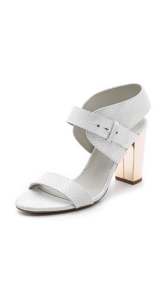 Plomo Margot Sandals - Beige/grey/natural Python
