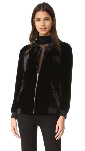 Just Female Ware Velvet Bomber