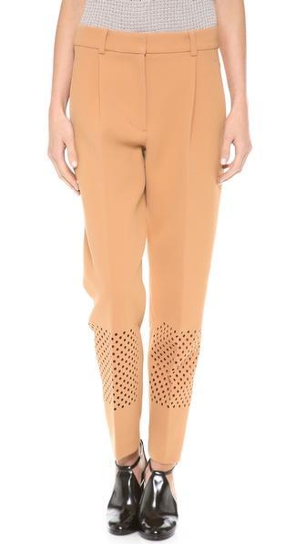 3.1 Phillip Lim Laser Cut Pleated Pants - Soft Camel