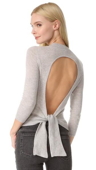Autumn Cashmere Open Back Cashmere Sweater