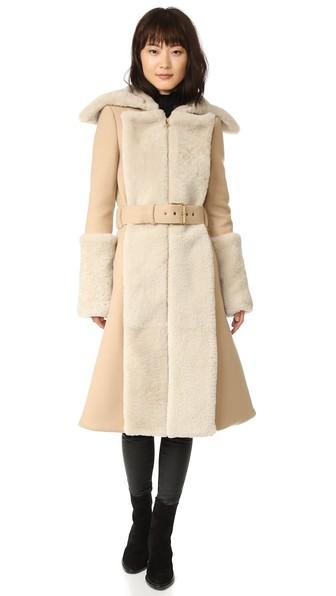 Gareth Pugh Double Shearling Coat