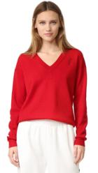 Grey Jason Wu Pullover With Embroidered Face