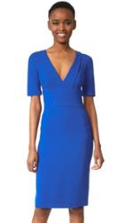 Narciso Rodriguez Short Sleeve V Neck Dress