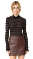 Bcbgmaxazria Turtleneck Sweater With Stripes