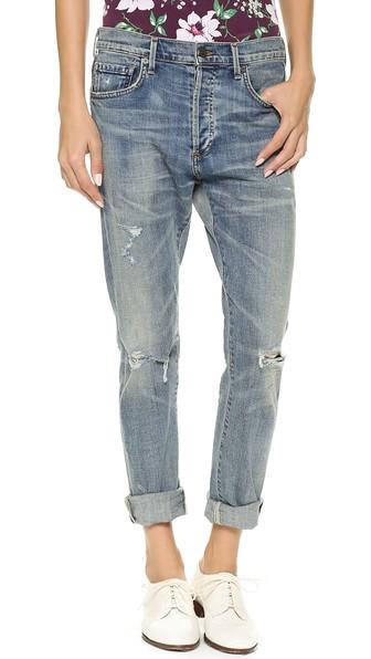 Citizens Of Humanity Corey Straight Leg Ripped Jeans