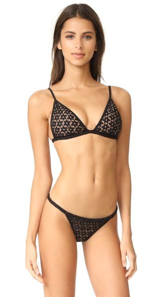 For Love Lemons Samba Braided Tiny Bikini Top
