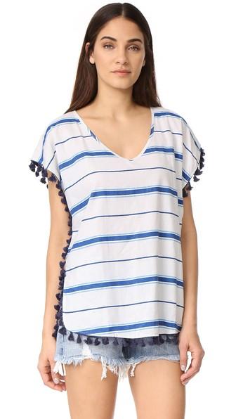 Soleil Striped Cover Up With Fringe