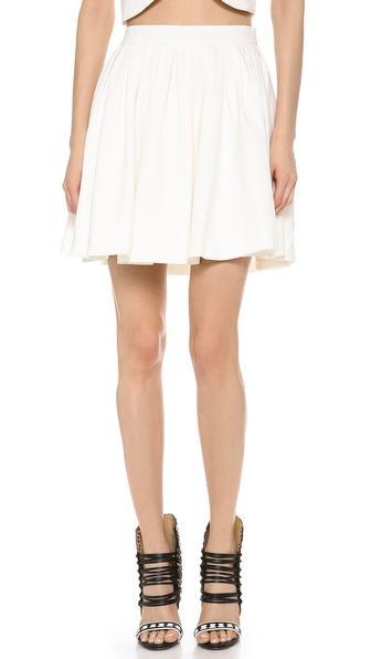 Blaque Label Pleated Skirt - White