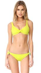 Solid Striped The Jane Bikini Top