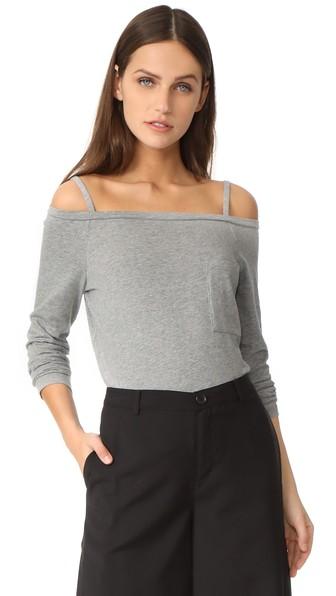 Robert Rodriguez Cold Shoulder Knit Tee