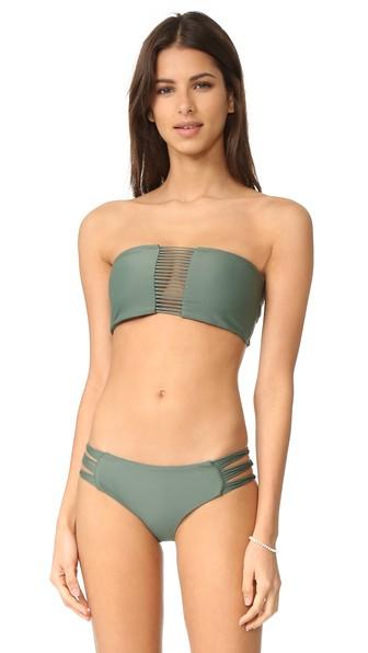 Mikoh Sunset Triple Loop Bandeau Bikini Top