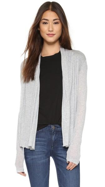 Three Dots Long Sleeve Open Cardigan