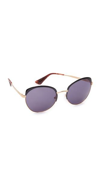 Prada Brow Round Sunglasses