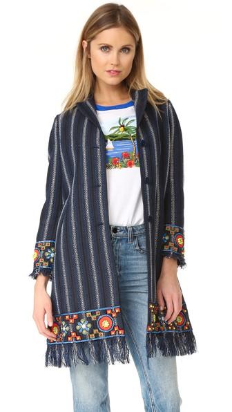 Tory Burch Luna Embellished Coat