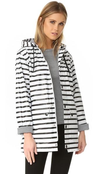 Petit Bateau Fiona Button Hoodie Raincoat