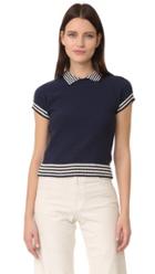Red Valentino Short Sleeve Sweater