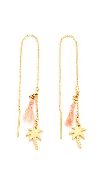 Chan Luu Thread Thru Palm Tree Earrings