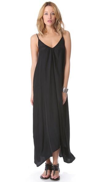 One By Pink Stitch Resort Maxi Dress - Black