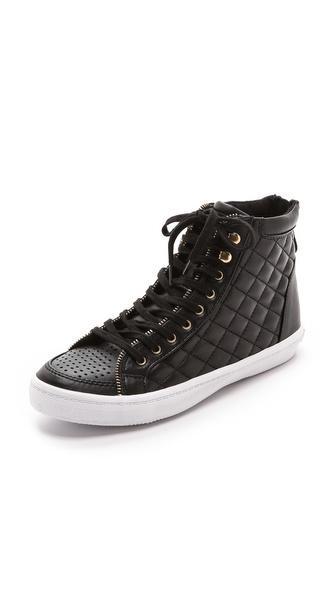 Rebecca Minkoff Sandi Too Quilted Sneakers - Black
