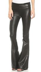Blank Denim Faux Leather Flare Pants