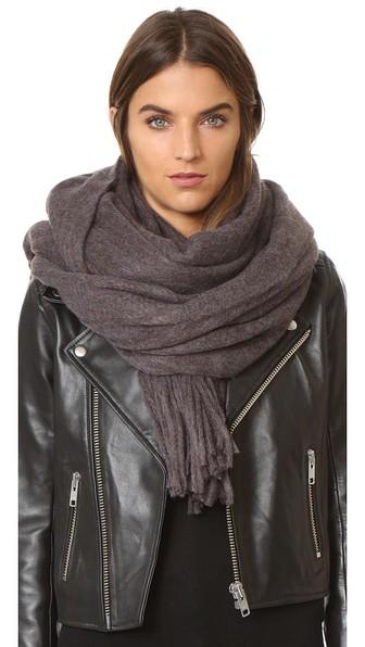 Free People Kolby Brushed Scarf - Graphite