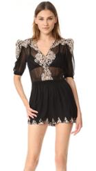 Nightcap X Carisa Rene Antique Lace Romper