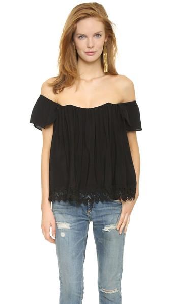 Lovers + Friends Life's A Beach Top - Black