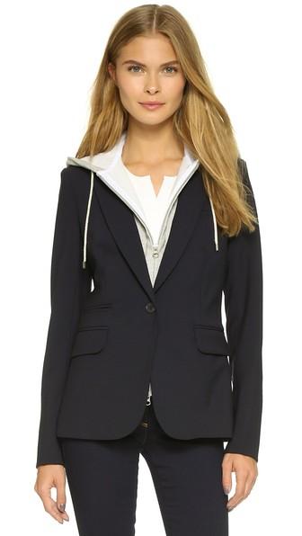 Veronica Beard Classic Jacket With Hoodie Dickey
