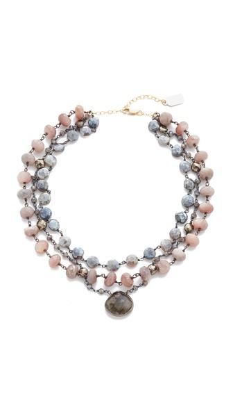 Ela Rae 3 Strand Luxe Multi Choker Necklace