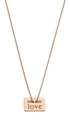 Ginette Ny Mini Love Plate Necklace