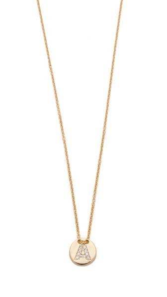 Gorjana Alphabet Coin Necklace - Gold
