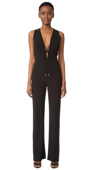 Cushnie Et Ochs Lace Up Jumpsuit