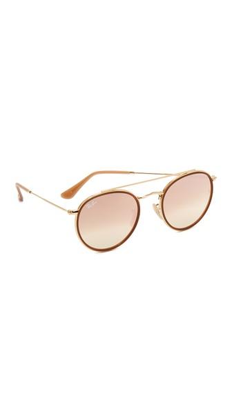 Ray Ban Round Aviator Flash Sunglasses