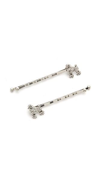 Marc Jacobs Strass Poodle Bobby Pin Set