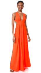 Jill Jill Stuart V Neck Gown