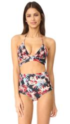 Tori Praver Swimwear Milos Floral Myra Wrap Top