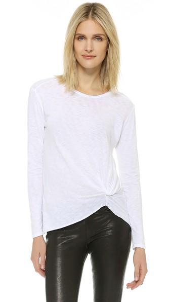 Stateside Twist Front Long Sleeve Tee