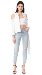 Jonathan Simkhai Cold Shoulder Denim Jacket