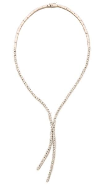 Kenneth Jay Lane Round Cz Lariat Necklace
