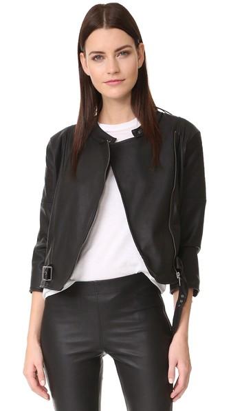 David Lerner Griffin Faux Leather Jacket