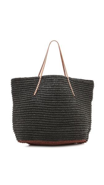 Bop Basics Twisted Colorblock Tote - Black
