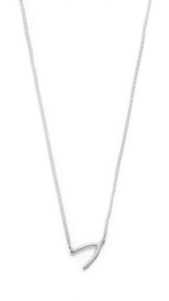 Jennifer Zeuner Jewelry Mini Wishbone Necklace