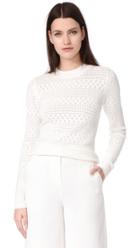 Grey Jason Wu Long Sleeve Crewneck Sweater