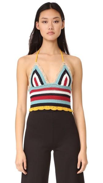 Red Valentino Crochet Tank Top