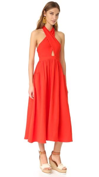 Mara Hoffman Cotton Knot Front Dress