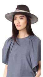 Janessa Leone Josephine Short Brimmed Panama Hat