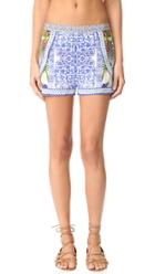Camilla Waisted Shorts With Side Overlay